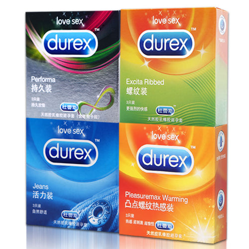 Durex Condom 4 Styles 3Pcs X 4 box Extra Lubricated Long